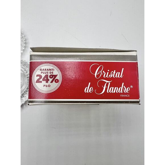 COEUR Crystal Heart‎ Shaped Box 24% Lead Crystal 4” Made In France NEW IN BOX - Picture 6 of 7